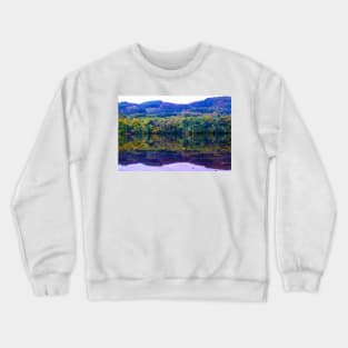 Scottish forest water reflections in Pitlochry Crewneck Sweatshirt